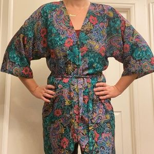 California Miss Paisley Robe VINTAGE